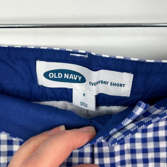 NWT womens blue and white gingham‎ everyday shorts size 6 - Picture 4 of 5